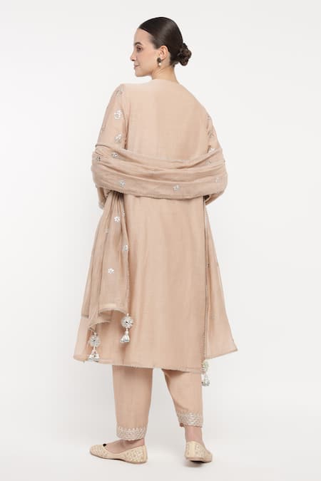 Summer By Priyanka Gupta Vrinda Yoke Embroidered Kurta Set 