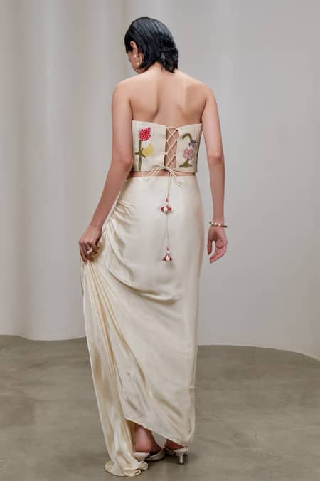 The Right Cut Draped Ruched Long Skirt 