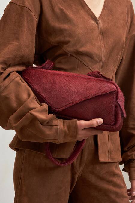 Buy_Deme By Gabriella_Chocolate Suede Panelled Chelsea Pant 