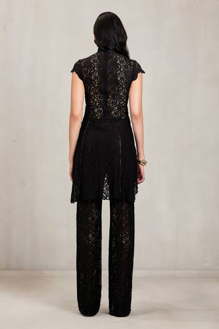 Deme By Gabriella Carly Pant Lace Wide Leg Pant