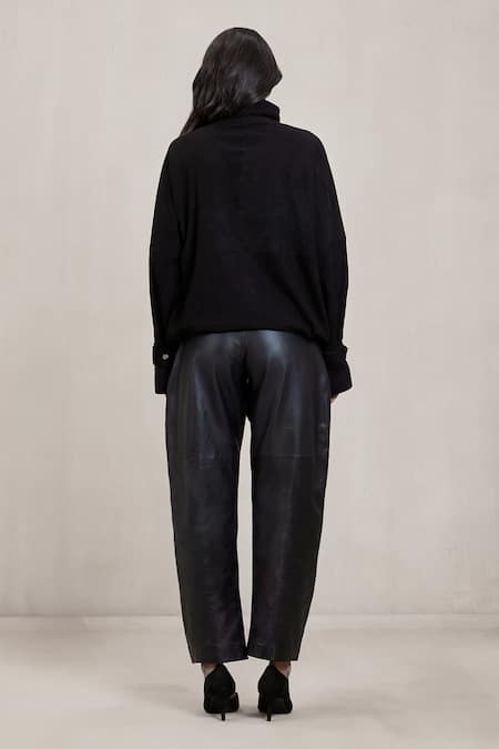 Deme By Gabriella Morgan Pant Morgan Leather Suede Trouser