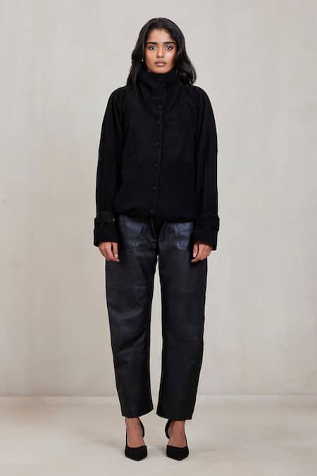 Deme By Gabriella Morgan Pant Morgan Leather Suede Trouser