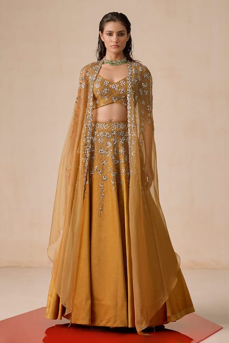 Rishi And Soujit Katdana Sequence Mirror Work Lehenga Set 