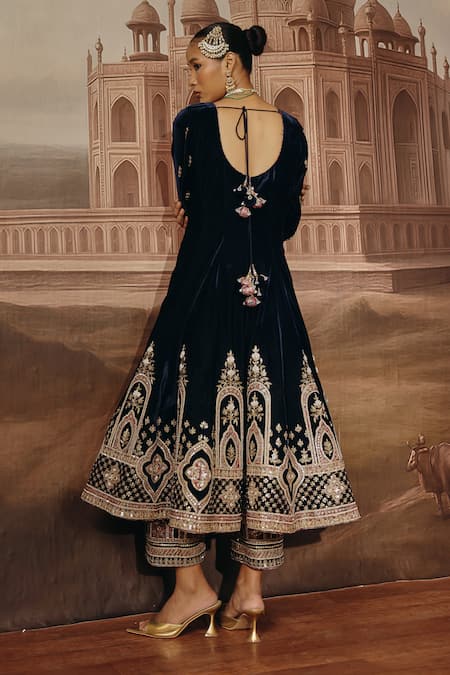 Sabe Meher Embroidered Anarkali & Pant Set 