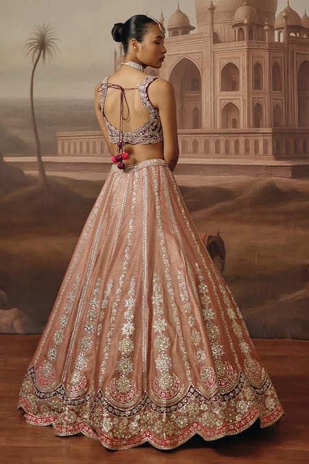Sabe Gulbahar Shimmer Embroidered Lehenga Set 