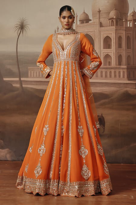 Sabe Suraiya Embroidered Anarkali With Dupatta 