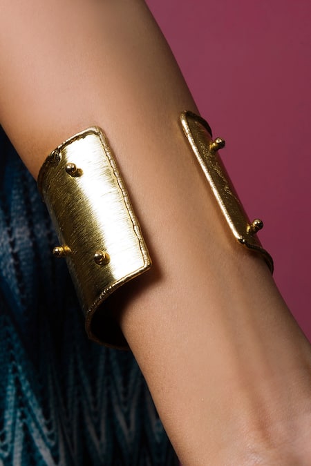 Queens Jewels Semi Precious Stone Adjustable Cuff 