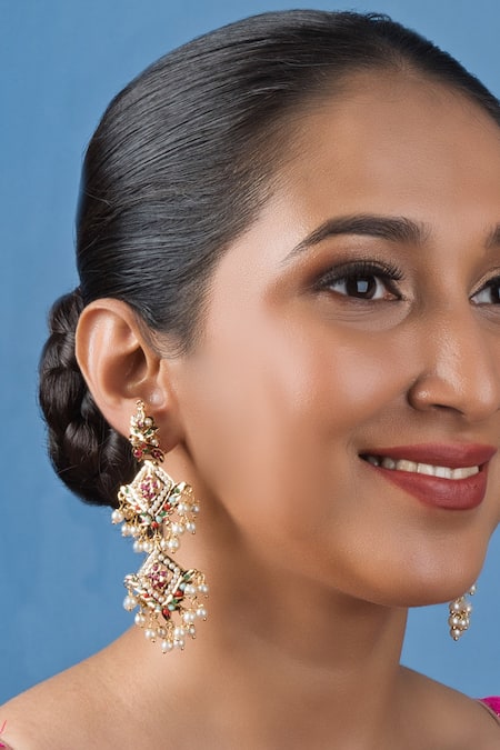 Queens Jewels Inara Jadau Earrings 