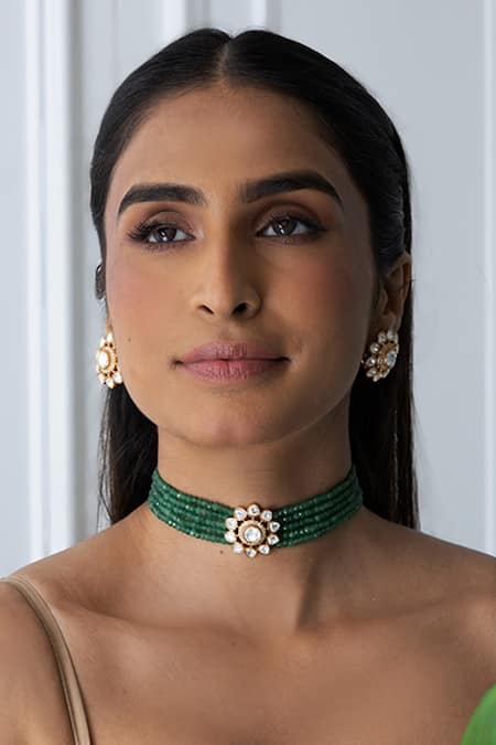 Joules By Radhika Regal Bloom Necklace Set