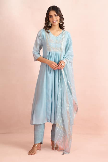Samyukta Singhania Embroidered Yoke Kurta Set 