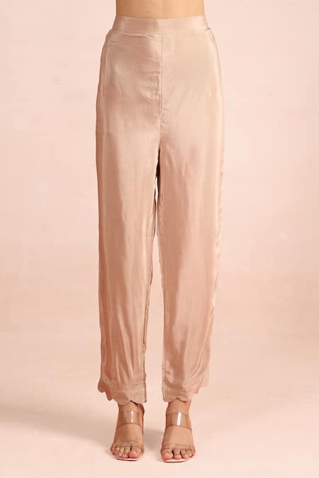 Samyukta Singhania Brown Embroidery Split V-neck Placed Mul Kurta Set at Aza Fashions Samyukta Singhania_Brown Embroidery Split V-neck Placed Mul Kurta Set _at_Aza_Fashions