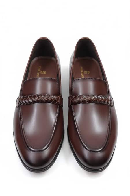 SCHON ZAPATO Brown Braided Shoes 