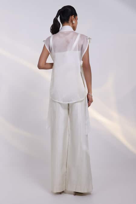 Smriti By Anju Agarwal Glint Embroidered Jacket & Pant Set 