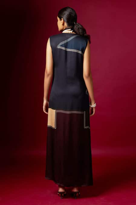 Vedika M Panelled Overlap Dress 