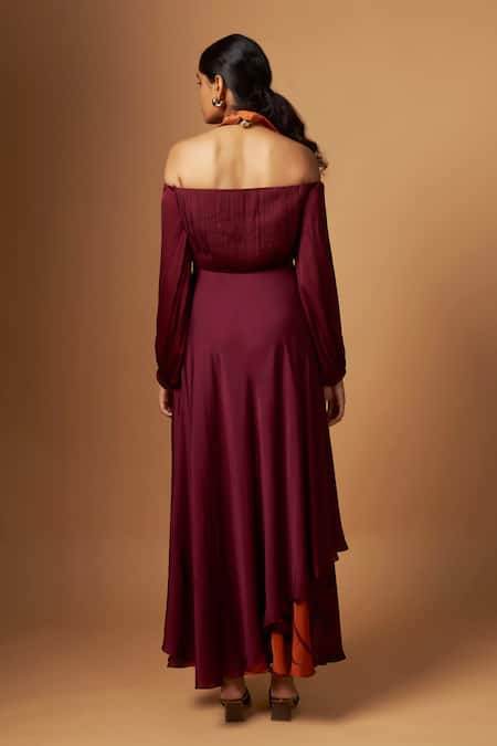 Vedika M Off-Shoulder Layered Dress 