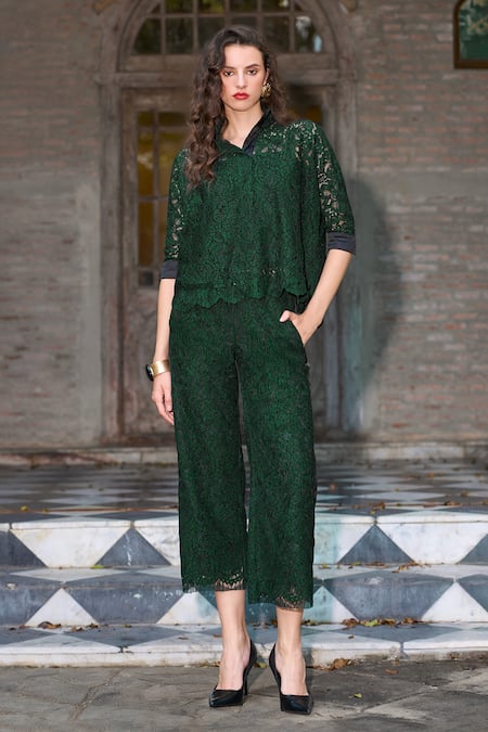 Dash And Dot Scalloped Lace Pant 