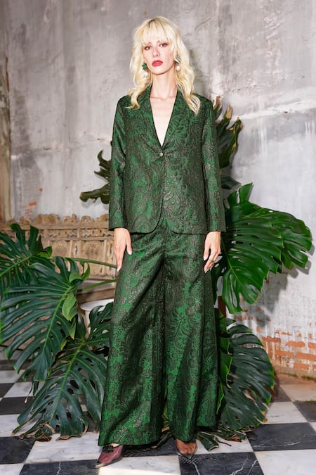 Dash And Dot Floral Brocade Blazer 