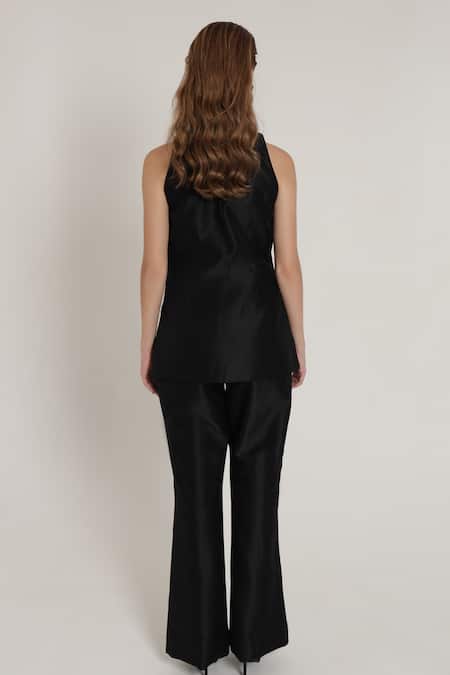 Shagufta Metal Work Top & Bell Bottom Pant Set 