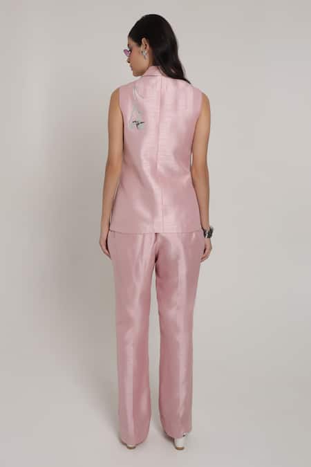 Shagufta Embroidered Jacket Pant Set 