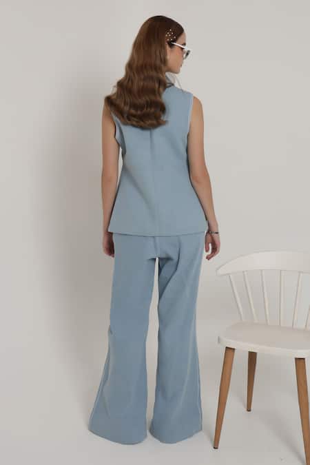 Shagufta Embroidered Jacket Pant Set 