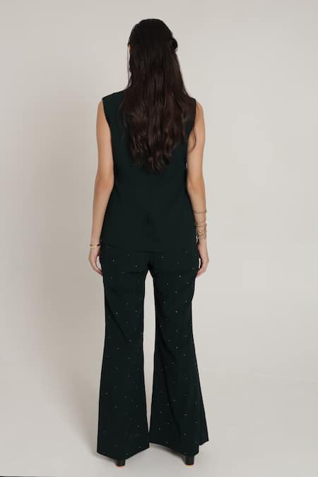 Shagufta Hand Embroidered Jacket Pant Set 