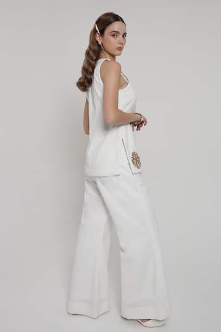 Shagufta Zardozi Embroidered Top & Pant Set 