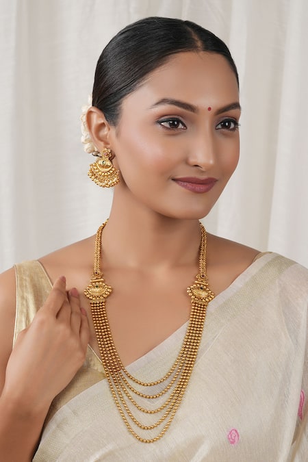 Smars Jewelry Antique Ball Layered Necklace Set 