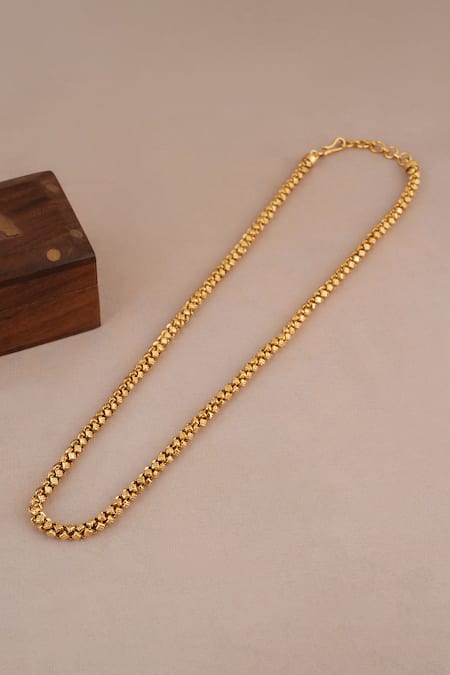 Smars Jewelry Antique Box Carved Chain 
