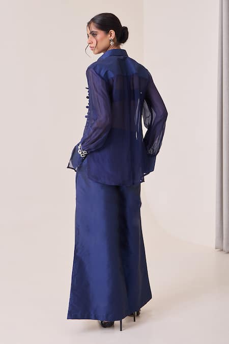 Needleten Contrast Placket Shirt 