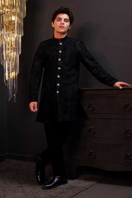 Hoity Moppet Sultaan Embroidered Sherwani & Pant Set 
