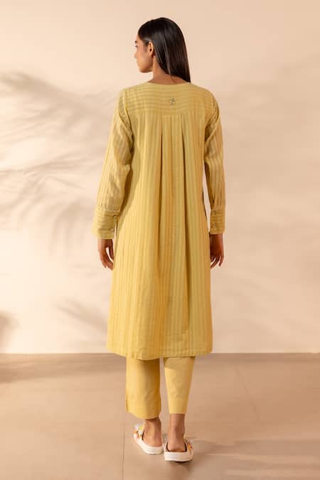 OurDve Honeydew Kurta & Pant Set 