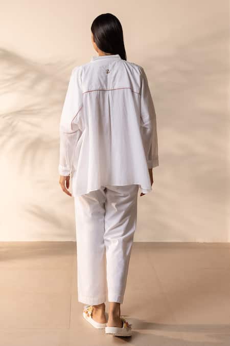 OurDve Drizzle Pintucked Top 