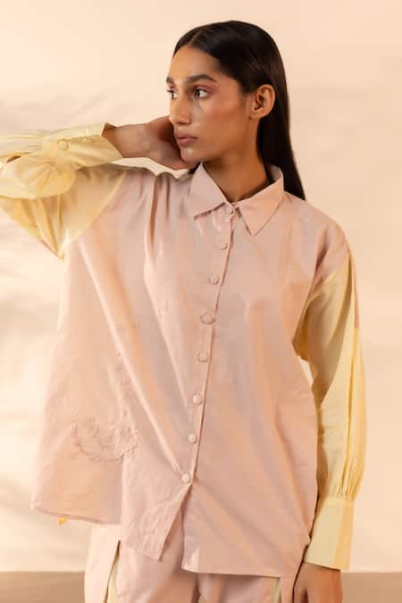 OurDve Breeze Color Blocked Shirt 