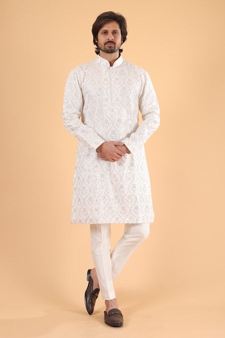 Millionaire Lucknowi Work Kurta Set 