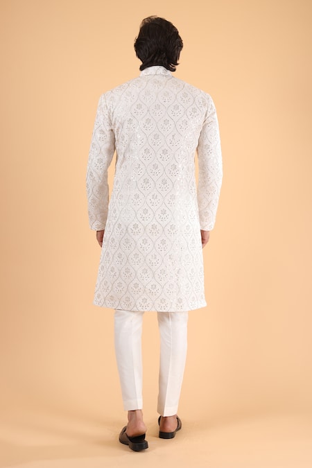 Millionaire Lucknowi Work Kurta Set 