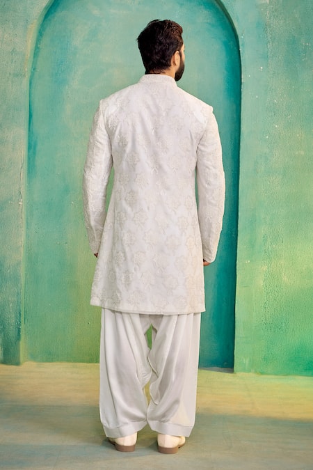 Millionaire Embroidered Bandhgala Salwar Set 