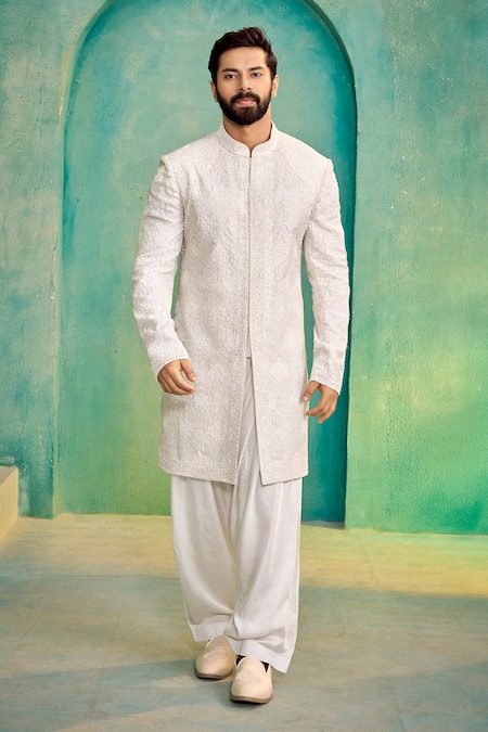 Millionaire Embroidered Bandhgala Salwar Set 