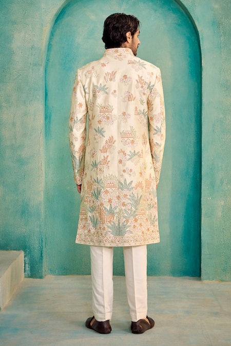 Millionaire Embroidered Sherwani Set 