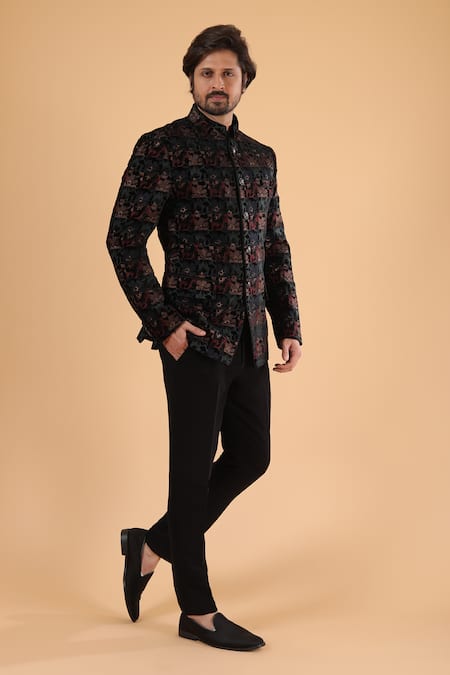 Millionaire Velvet Jodhpuri Set 