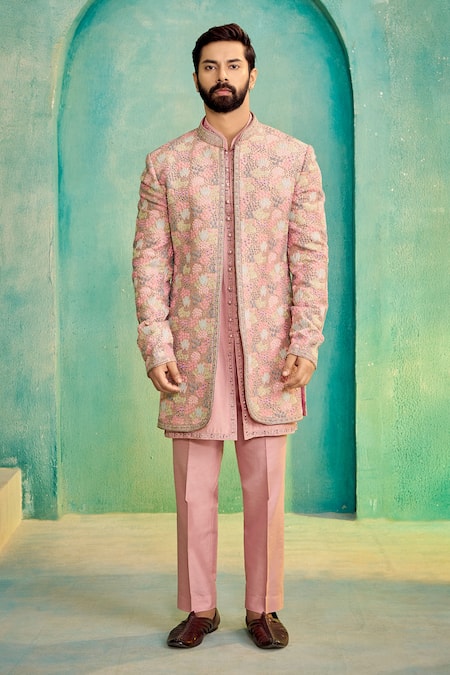 Millionaire Embroidered Bandhgala Kurta Set 