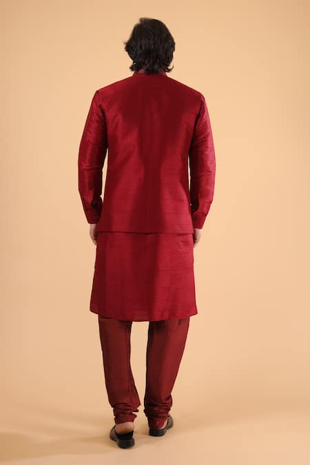 Millionaire Embroidered Koti & Pyjama Set 