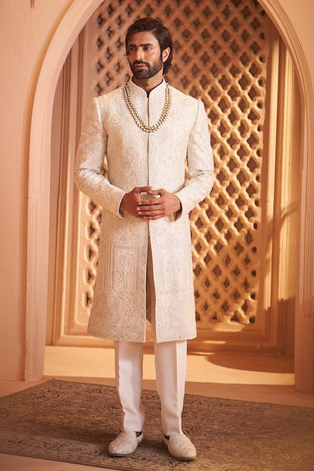 Millionaire Floral Pattern Sherwani Set 