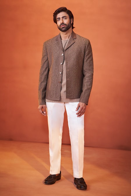 Millionaire Embellished Jacket Trouser Set 