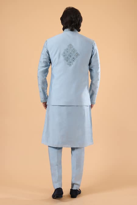 Millionaire Mirror Work Koti & Kurta Set 