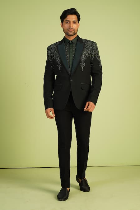 Millionaire Zari Work Coat Trouser Set 