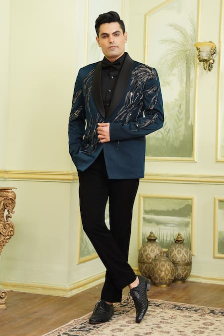 Millionaire Embroidered  Coat Trouser Set 