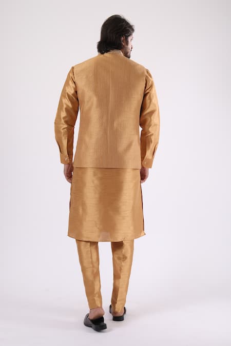 Millionaire Floral Embroidered Koti & Kurta Set 