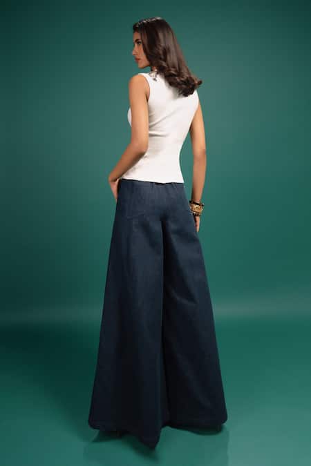 Style Junkiie White Spotted Foil Tank Top 