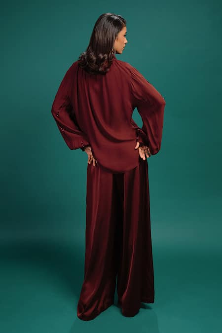 Style Junkiie Garnet Sequin Work Blouse 