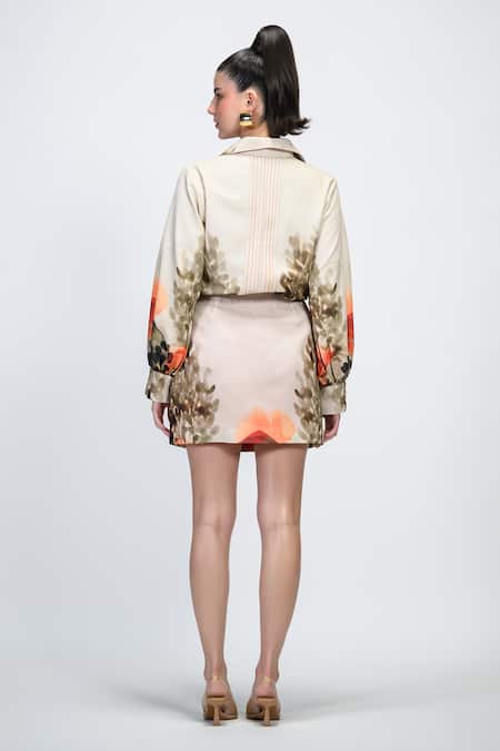 The Dramebaaz CO Petal Poise Floral Patchwork Shirt 